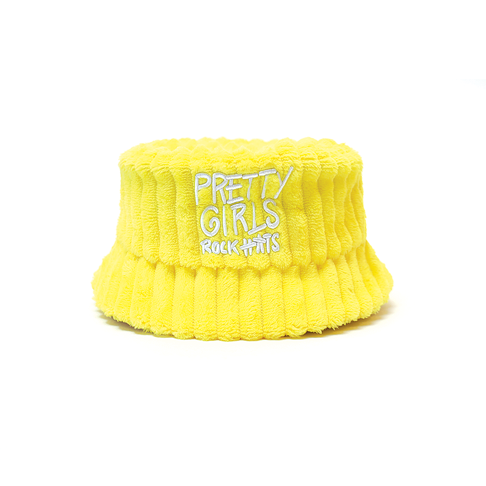 Yellow (adult & kid size) “Pretty Girl” Bucket Hat
