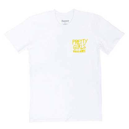 Yellow “Pretty Girls Rock Hats” T-Shirt (unisex size)