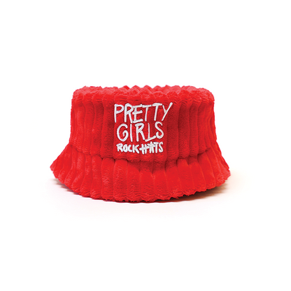 Red  (adult & kid size) “Pretty Girls” Bucket Hat