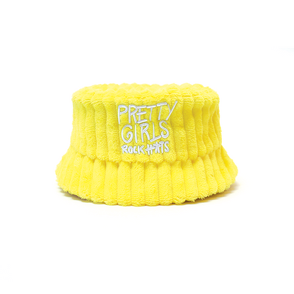 Yellow  (adult & kid size) “Pretty Girl” Bucket Hat