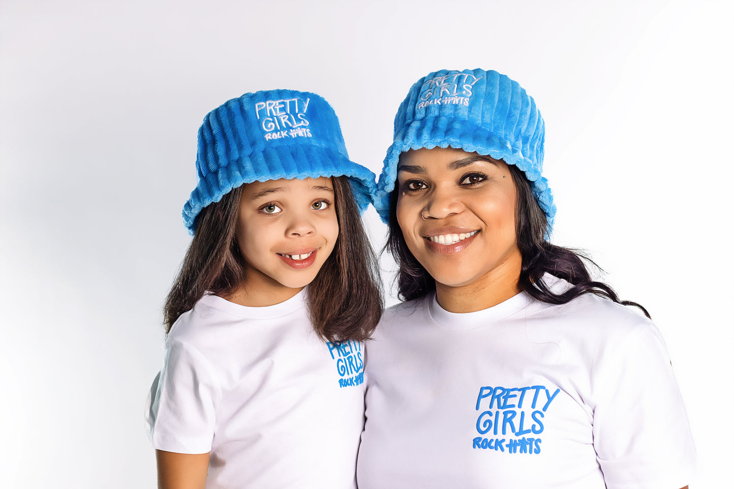 Light Blue (adult & kid size) “Pretty Girl” Bucket Hat