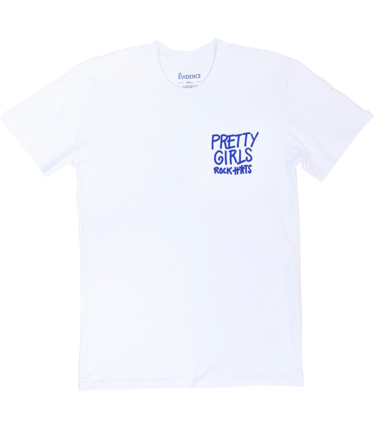 Blue "Pretty Girls Rock Hats" T-shirt (unisex size)